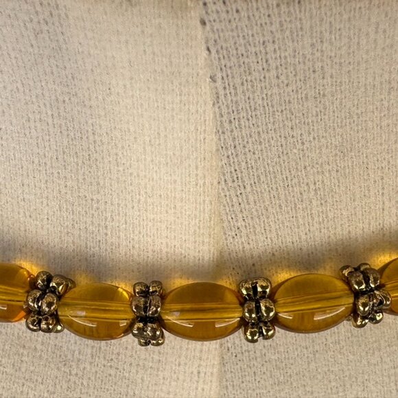 NEW - Hand Crafted Necklace & Coordinating Dangle Earrings - Earth Tone Beads - Picture 11 of 11